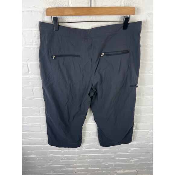L.L. Bean Women's Comfort Trails Crop Mid Rise Hiking Pant Stretch Blue Size 14 - Picture 6 of 7
